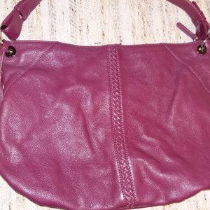 DANIER - purple leather purse with tassel